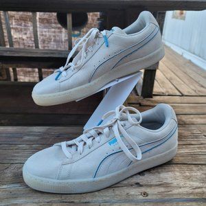 Mens Puma Suede shoes size 10.5 Foil FS Birch-Hawaiian Surf #366096 04